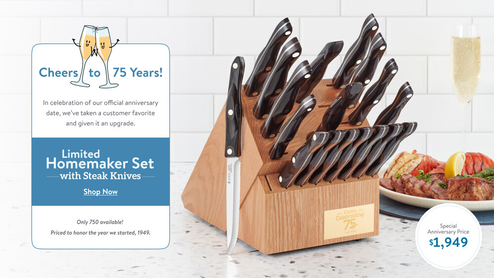 Celebrating 75 Years - The Limited Homemaker Set with Steak Knives!