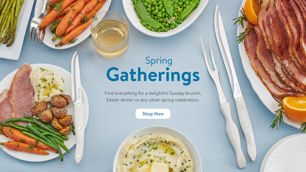 Spring Gatherings - Find everything for a delightful Sunday brunch, Easter dinner or any other spring celebration.