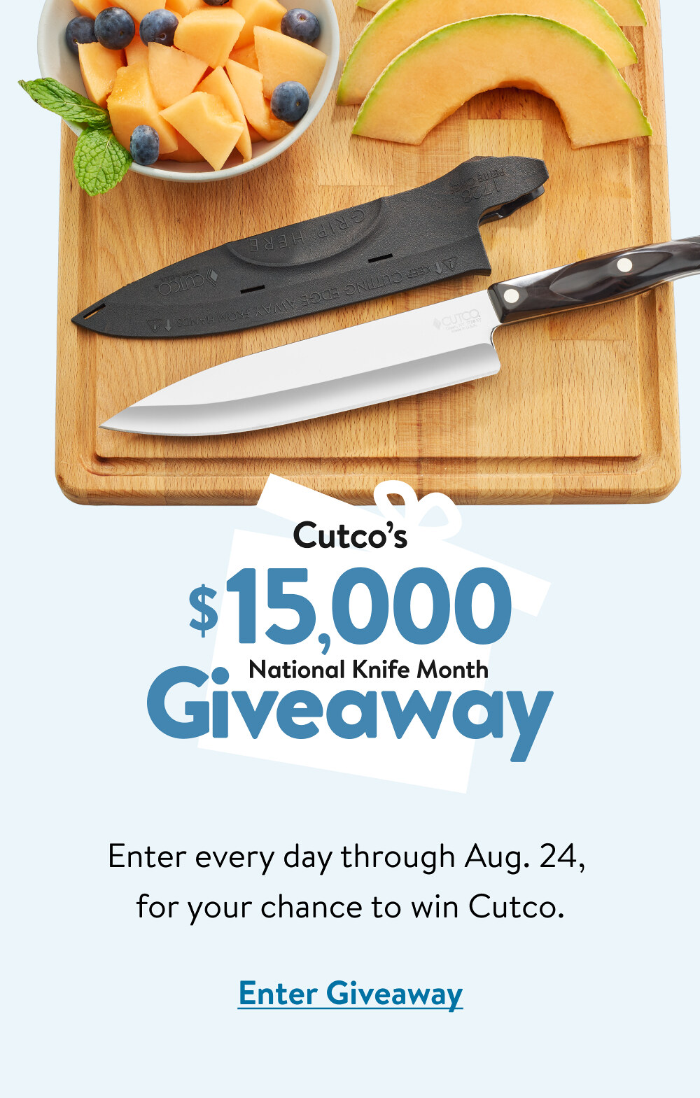 Enter Cutco’s $15,000 National Knife Month Giveaway!