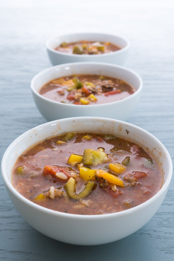 Slow Cooker Stuffed Pepper Soup