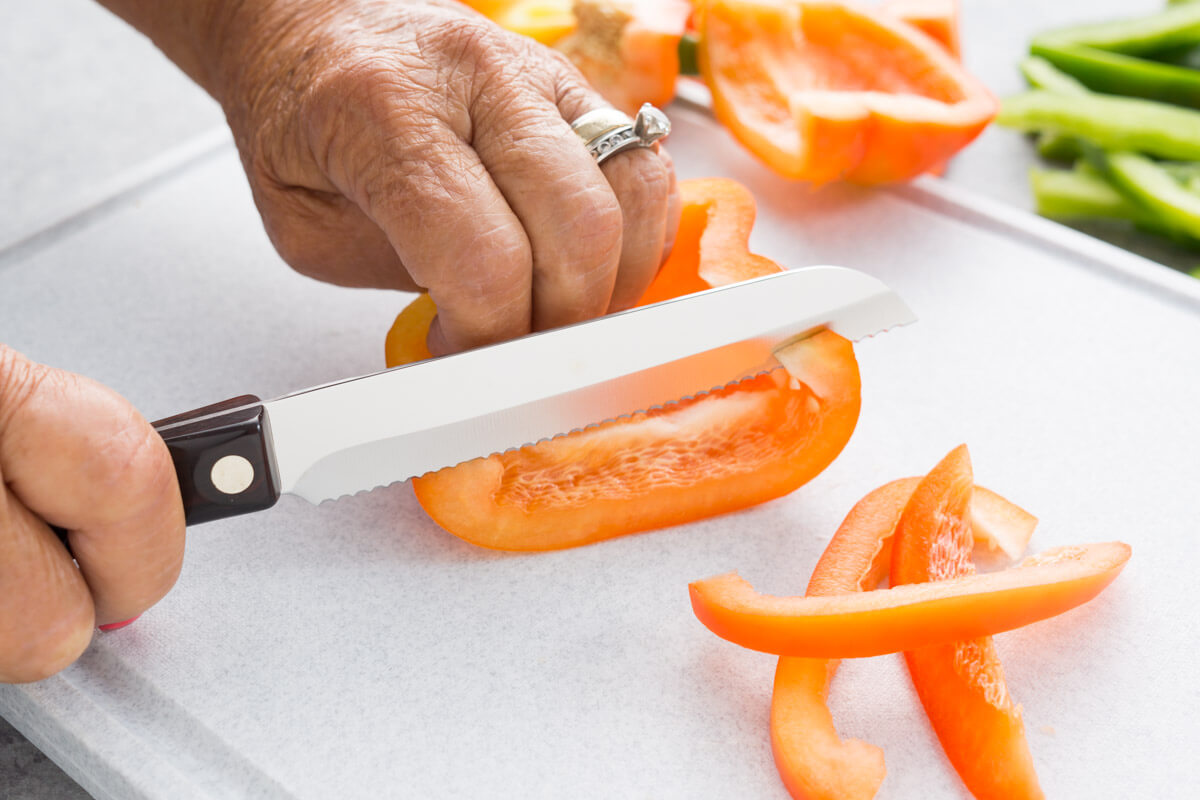 GUNS Kitchen Super Combo Pack of 5 Knife Set + Wooden Chopping Board -Chef  Knife, Santoku Knife, Boning Knife, Carving nives & for Cutting Fruits